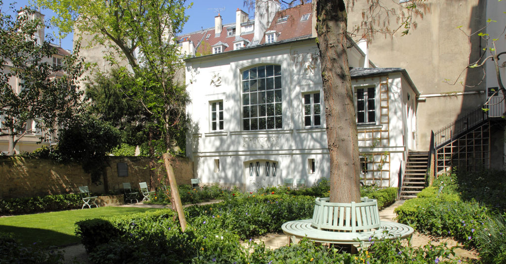 Vue côté jardin du Musée Delacroix à Paris